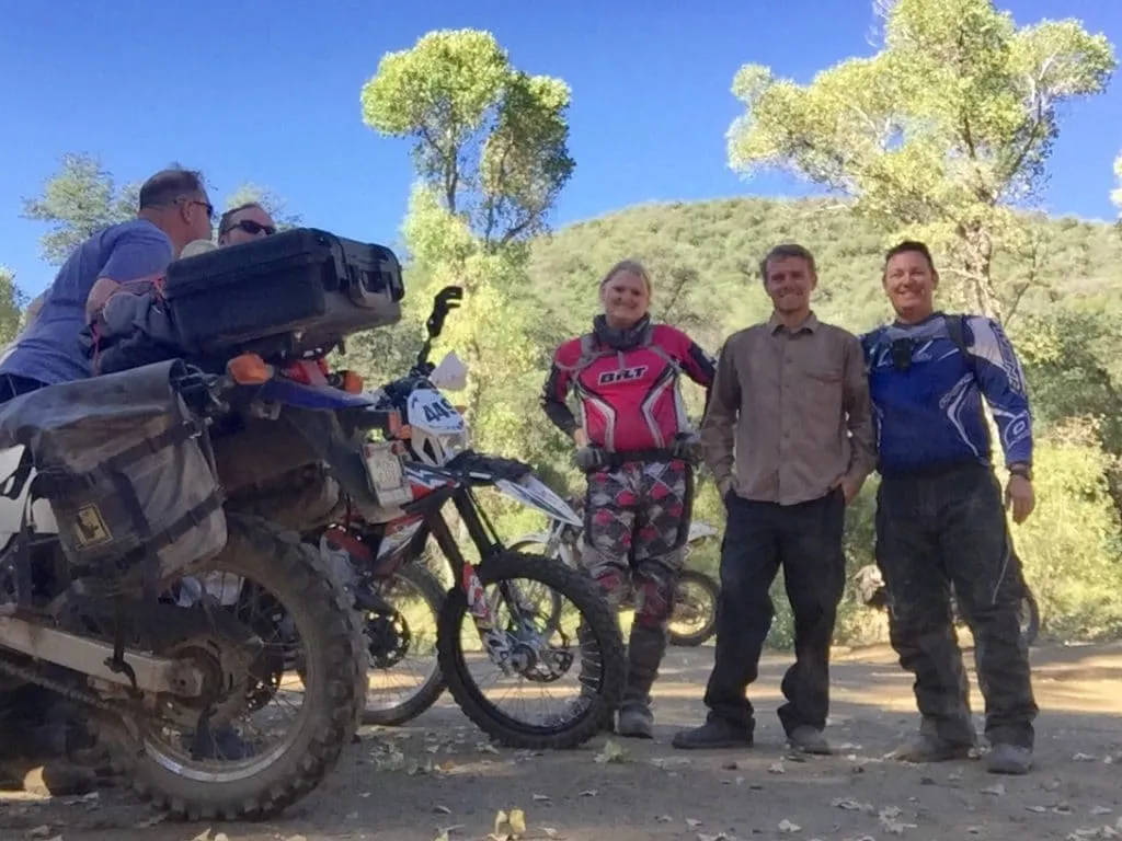 Motley Crew  of dual sport riders