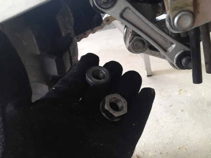 nuts removed