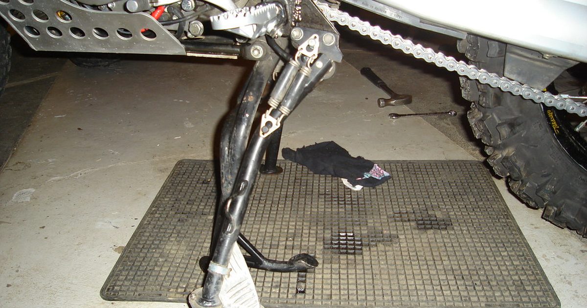Side stand relocation for the KTM 950 Adventure